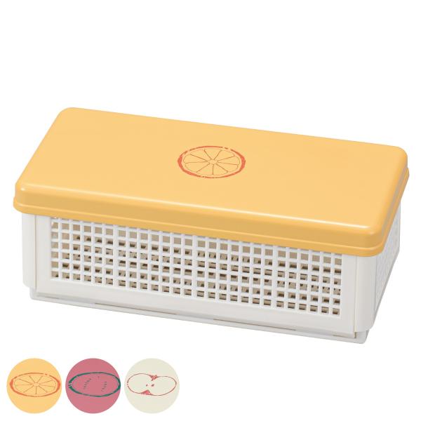 サイズ/約幅20×奥行10×高さ7.5cm内容量/1個材質/本体：ポリプロピレン樹脂蓋：ABS樹脂種類/リンゴ、スイカ、オレンジ生産国/日本製●折り畳み式フルーツ柄のサンドイッチケースです。●収納や持ち帰りの際に便利な折り畳み式です。●湿気...