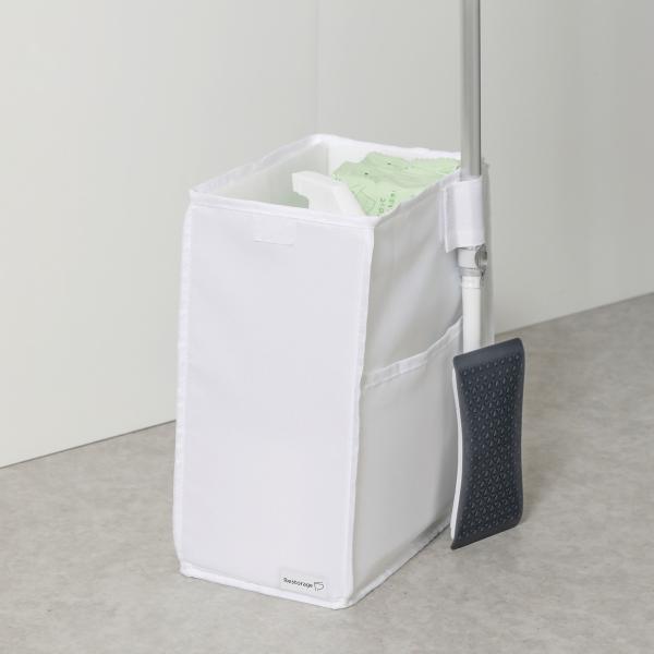 サイズ/約幅15×奥行25×高さ30cm重量/約281g内容量/1個材質/本体(外側生地)：ポリエステル本体(内側生地)：ポリプリピレン芯板：ポリプロピレン生産国/中国製●トイレのお掃除グッズをまとめて収納できるボックスです。●トイレットペ...