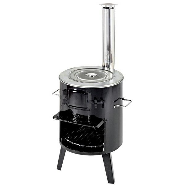 【美品】CAPTAINSTAG KamaDo バーベキューコンロ　煙突　ストーブ CAPTAIN STAG（キャプテンスタッグ） 煙突ストーブ KAMADO かまど