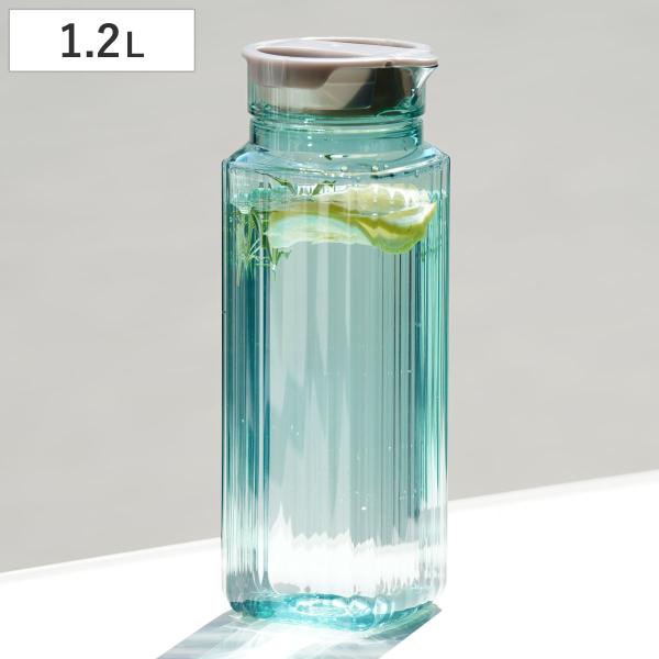 サイズ/約幅9.5×奥行8.5×高さ25cm重量/約248g容量/約1.2L内容量/1個材質/本体：AS樹脂ふた：ポリプロピレン生産国/日本製耐熱温度/100度耐冷温度/-20度食器洗い乾燥機/使用不可●モールガラス調デザインのピッチャーで...