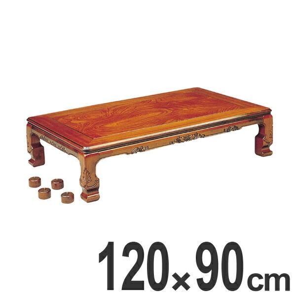 家具調こたつ　座卓　継脚付　木製　コタツ　円居　幅120cm （ 炬燵 テーブル ケヤキ 突板仕上げ 欅 日本製 継ぎ足し コントローラー ちゃぶ台 和風 和室 長方形 和 彫り おこた ） 家具調こたつ 座卓 継脚付 木製 コタツ 円居 幅120cm （ 炬燵 テーブル