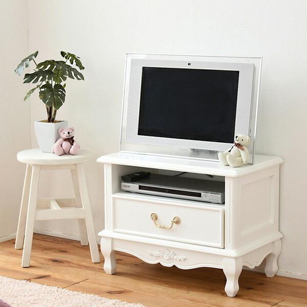 テレビ台 ローボード 引出し付 姫系 キャッツプリンセスduo 幅60cm