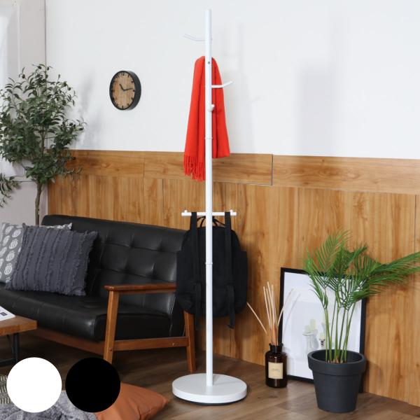 サイズ/約幅33.5×奥行33.5×高さ172cm重量/約7kg内容量/1台材質/構造部材：鋼表面加工：エポキシ樹脂塗装種類/ホワイト、ブラック生産国/台湾製耐荷重/全体：9kgコートハンガー1本につき：1kgバッグハンガー：5ｋｇ組立状態...