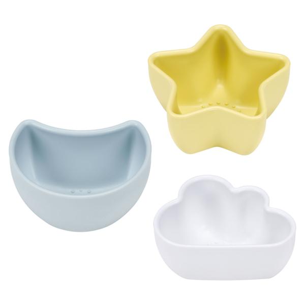 小鉢 ベビー 食器 離乳食 小鉢セット 3個入り すりつぶし 突起 （ ベビー食器 3個セット 食洗機対応 電子レンジ対応 赤ちゃん 日本製 かわいい ）