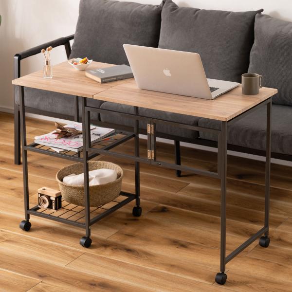 パソコンラック pcラック 折りたたみ式天板 高さ調節可能 キャスター付き Amazon.co.jp: MTKO パソコンラック pcラック 折りたたみ式天板