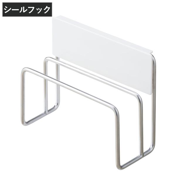 サイズ/約幅15×奥行6.5×高さ12.5cm内容量/1個付属品：ヘラ材質/本体：ABS樹脂、ステンレス銅線取付板・ヘラ：ABS樹脂吸着シート：ポリウレタン生産国/中国製耐荷重/2kg●強力吸着シートでしっかり取り付けられるまな板・鍋ふたホ...