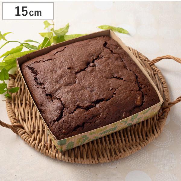 貝印 ケーキ型 スクエア 15cm 北欧 紙製 3枚入 （ オーブン対応 焼型