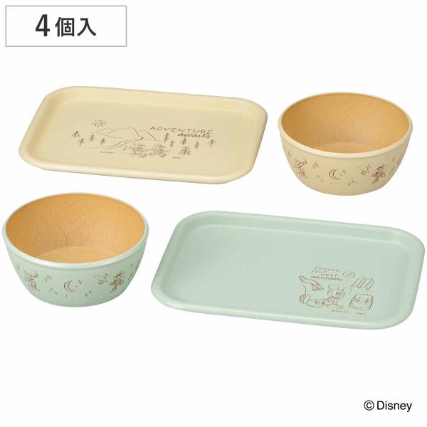カノー ボウル トレー mA 抗菌 4点入 ミッキーマウス （ 日本製 電子