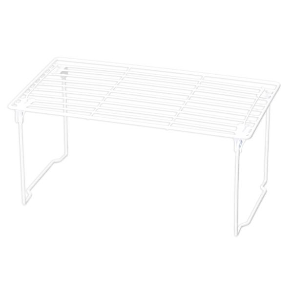 サイズ/約幅40×奥行23×高さ19cm重量/約418g内容量/1個材質/鉄（ポリエチレンコーティング）生産国/中国製スタッキング/可能耐荷重/約3kg（1個使用時）●シンク下やコンロ周りの整理整頓に便利な積み重ね棚です。●同商品を積み重ね...