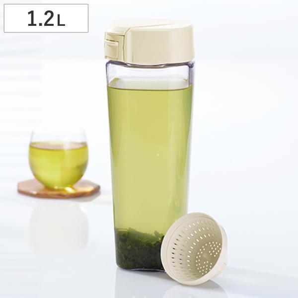 サイズ/約幅9.2×奥行9.2×高さ25cm重量/約247g容量/約1.2L内容量/1個材質/本体：AS樹脂フタ・茶こし：ポリプロピレン中栓・ロック・スライドロック：ABS樹脂パッキン部：熱可塑性エラストマーロックバネ：ステンレススチール生...