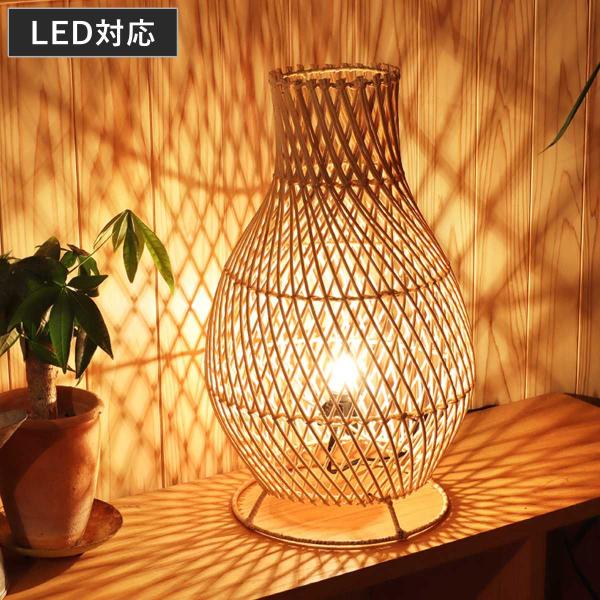 サイズ/約高さ40cm直径：約20cm内容量/1個付属品：ハネ付コード（2ｍ）口金E12-20W白熱球1個（ナツメ球）材質/ラタン、アイアン生産国/インドネシア製●ラタンで編まれた、雰囲気たっぷりのスタンドランプです。●リゾート風のインテリ...