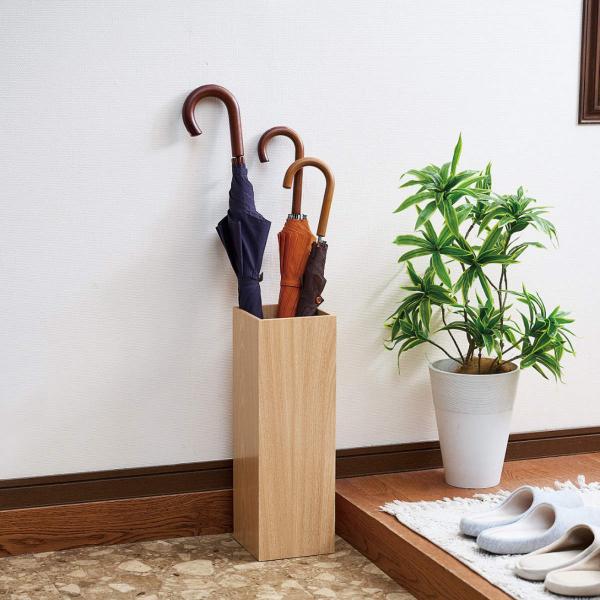 穴あき大甕　玄関の傘立てなどに 山崎実業 傘立て ナインスクエア ホワイト 2807 傘9本収納 アンブレラ