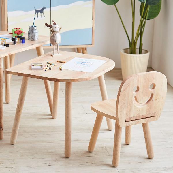 サイズ/【継脚なし】テーブル：幅60×奥行50×高さ47cmチェア：座面高約30cm【継脚あり】テーブル：幅60×奥行50×高さ54.5cmチェア：座面高約37.5cm内容量/デスク1台チェア1脚材質/ラバーウッド、ラッカー塗装生産国/マレ...