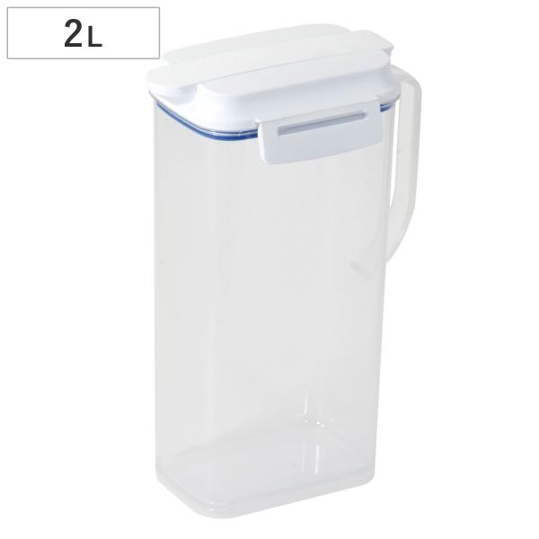 サイズ/約幅17.5×奥行10×高さ26cm重量/約274g容量/約2L内容量/1個材質/本体・栓：ポリプロピレン、ふた：ポリプロピレン・熱可塑性エラストマー生産国/日本製耐熱温度/100度耐冷温度/-20度食器洗い乾燥機/使用不可●片手で...