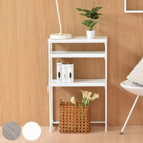 サイズ/約幅50×奥行21×高さ80cm重量/約5.3kg内容量/1台付属品：可動棚2枚材質/天板：中質繊維板（メラミン貼り）脚：スチールパイプ（粉体塗装）フック：スチール種類/グレー、ホワイトアジャスター/付き耐荷重/フック：0.3kg天...