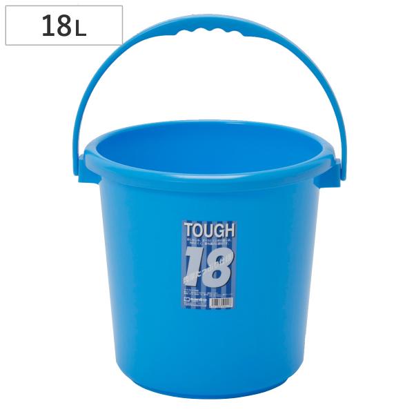 サイズ/約高さ31.9cm直径：約33.6cm重量/約875g容量/約18L内容量/1個材質/本体：ポリエチレン持手：ポリプロピレン●肉厚たっぷりなのでハードな使用にも耐える丈夫なバケツです。●取っ手は手になじみ、滑りにくい形状になっていま...