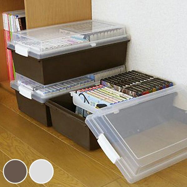 収納ケース メディア収納ボックス コミック Dvd ゲームソフト メディアケース フタ付き プラスチック製 リビングート Paypayモール店 通販 Paypayモール