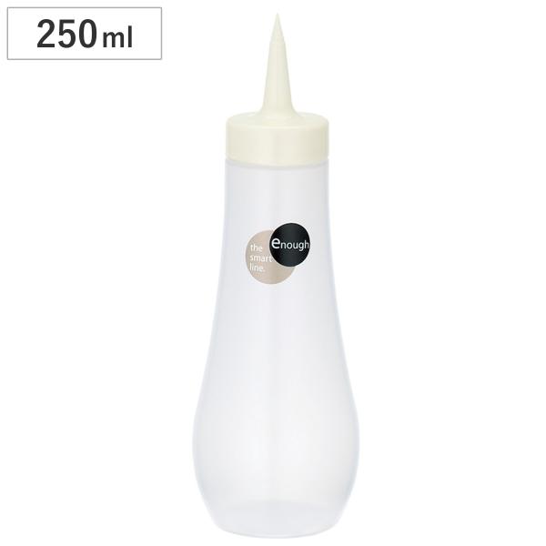 サイズ/約高さ17.8cm直径：約6.4cm容量/約250ml内容量/1個材質/ポリエチレン生産国/日本製食器洗い乾燥機/使用不可●シンプルで使いやすい、樹脂製の調味料入れです。●細口なので、調味料がドバッと出てしまわず適量を回しかけられま...