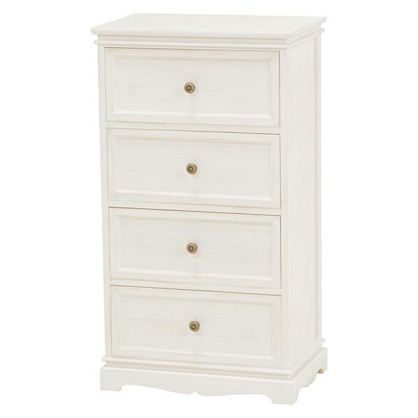 □在庫限り・入荷なし□ チェスト 4段 アンティーク調 シャビーウッド