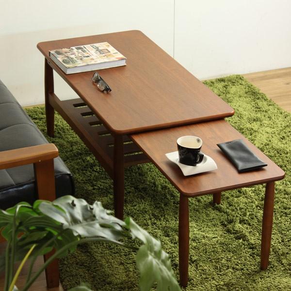 □在庫限り・入荷なし□ローテーブル 伸縮テーブル スライド式