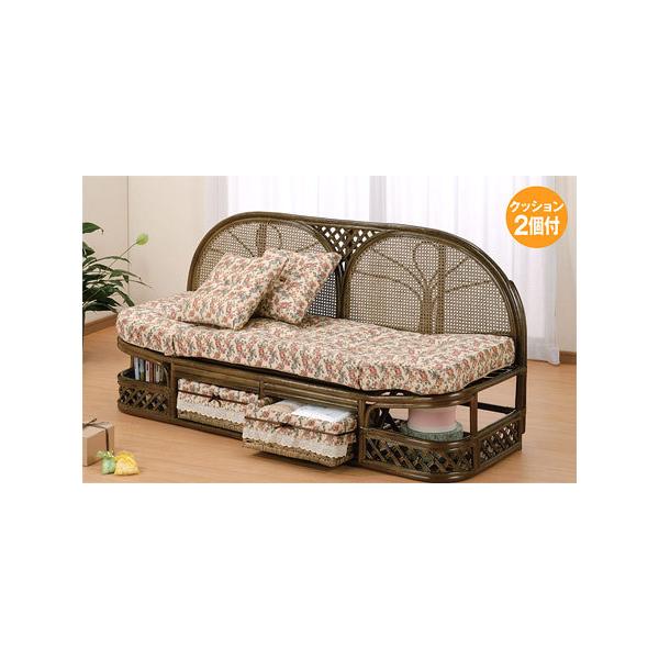 □在庫限り・入荷なし□籐（ラタン） カウチソファー 幅165cmタイプ