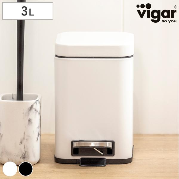 サイズ/約幅21.5×奥行16×高さ25cm容量/約3L内容量/1個材質/ポリプロピレン、ステンレス鋼、鉄（粉体塗装）種類/BLACK、WHITE生産国/中国製●スタイリッシュなペダル式ごみ箱です。●トイレの角や壁面に収まりやすい四角いフォ...