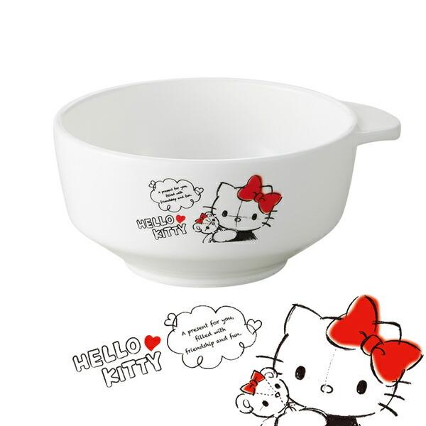 sanrio 茶碗 ハローキティ スケッチデザイン 持ち手付き 子供用 sanrio 茶碗 ハローキティ スケッチデザイン 持ち手付き 子供用