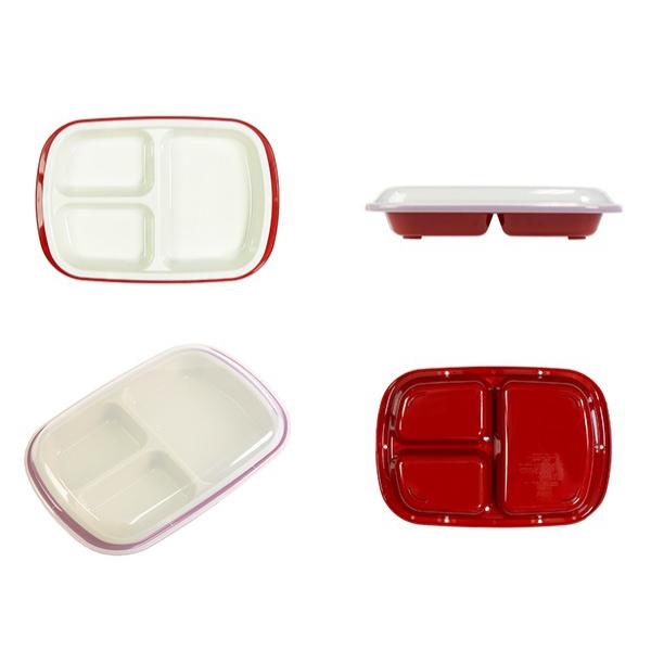 ランチプレート プラスチック 食器 フタ付きランチプレート 角型 楽弁 仕切り付き プラスチック製 電子レンジ対応 食洗機対応 家弁 仕切り皿 Buyee Buyee Japanese Proxy Service Buy From Japan Bot Online