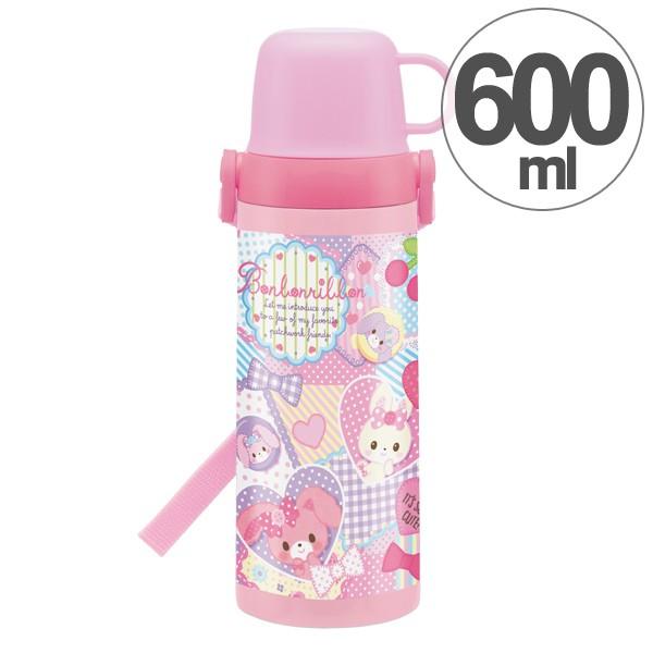 sanrio（サンリオ） 子供用水筒 ぼんぼんりぼん パッチワーク 2ウェイ