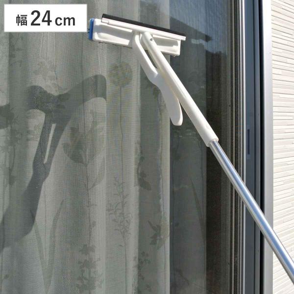 サイズ/約幅25×奥行145×高さ6.9cm拭き幅：約24cm水切り幅：約23cm全長：約100〜145cm重量/約352g内容量/1個材質/ヘッド：ポリプロピレンモップ：ポリエステル・ナイロン水切りゴム：シリコーンゴム柄：アルミ生産国/中...