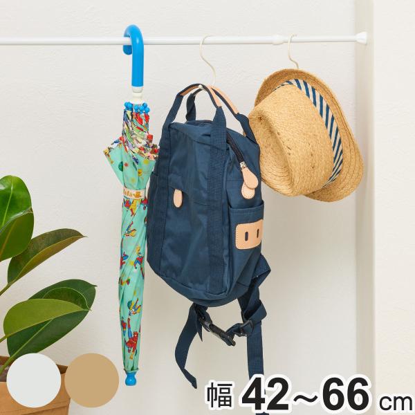 サイズ/直径：約2.2cm約幅42〜66cmパイプ径：直径約1.3cm、1cm重量/約73g内容量/1本材質/パイプ：鉄・塩ビ被覆仕上げ樹脂部品：ポリプロピレン樹脂・合成ゴムバネ：鉄・防錆油処理種類/ホワイト、木調耐荷重/42cmまで：約7...