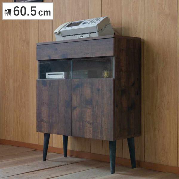 サイズ/約幅60.5×奥行30×高さ80.5cm重量/約17kg内容量/1台付属品：可動棚板1枚材質/本体：強化プリント紙化粧繊維板脚部：天然木ラバーウッド(水性塗装)強化ガラス生産国/中国製天板耐荷重/10kg棚板1枚あたり耐荷重/5kg...