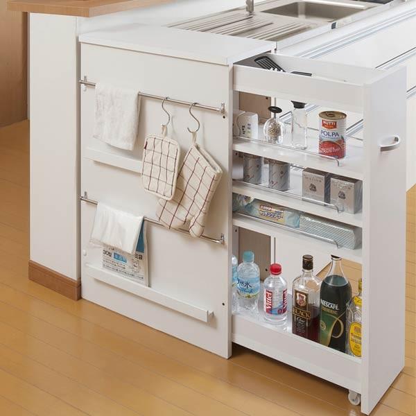 □在庫限り・入荷なし□ カウンター下収納 サイドワゴン キッチン 