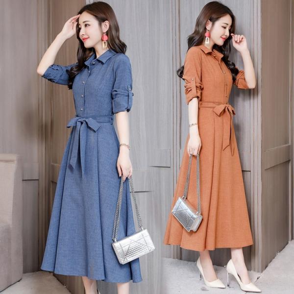 ワンピース レディース 秋 マキシ丈ワンピース きれいめ シャツワンピース ロング丈 結婚式ドレス 長袖 リボン 大きいサイズ Aラインワンピ オシャレ 着痩せ 9色 Buyee Buyee Japanese Proxy Service Buy From Japan Bot Online