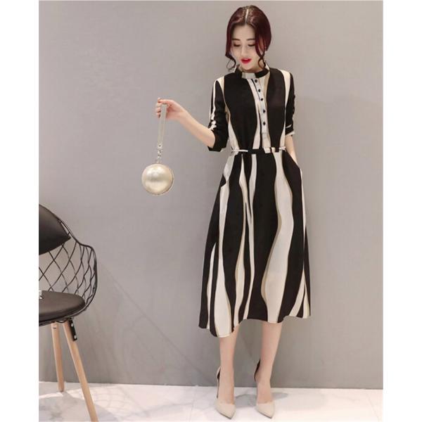 ワンピース レディース 春夏 膝丈ワンピース シフォンドレス ボーダー柄 結婚式 ロング 五分袖 マキシワンピ ワンピース オシャレ 上品 着痩せ Buyee Buyee 日本の通販商品 オークションの代理入札 代理購入