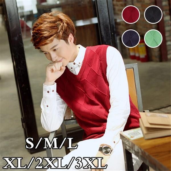 ニットベスト メンズ Vネック ニットベスト 大きいサイズ ビジネスベスト Vネックベスト 男性 オフィス カジュアル Vest 21 Lizstore 通販 Yahoo ショッピング