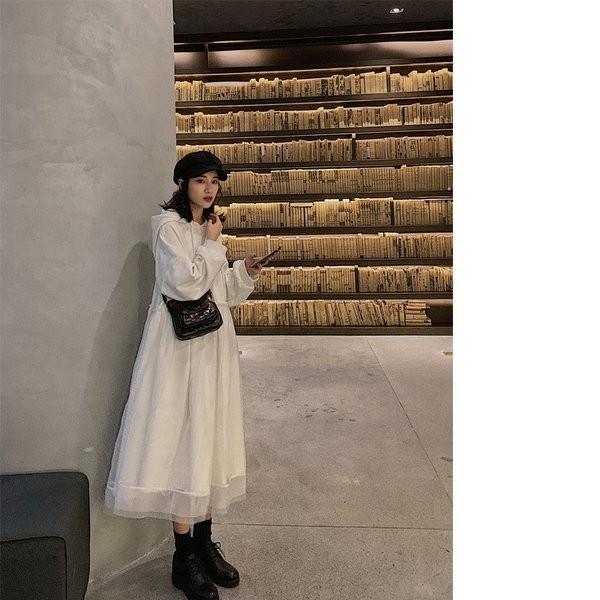 ワンピース レディース 秋冬 ニット フード付き パーカー ワンピース ロング丈ワンピース 女性 着やせ 通勤服 婦人服 上品 ニット ワンピース Y23 Lizstore 通販 Yahoo ショッピング