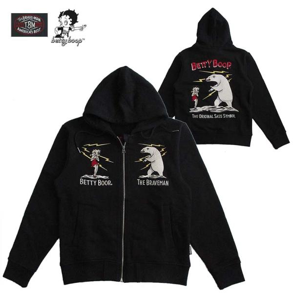 ベティーブープ ZIPパーカー Betty Boop メンズ レディース The BRAVE 