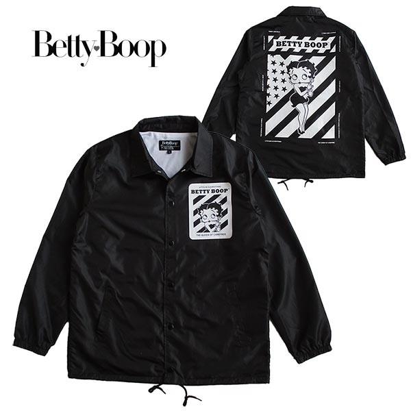 ベティーブープ Betty Boop メンズ コーチジャケット ベティーブープ Betty Boop メンズ コーチジャケット