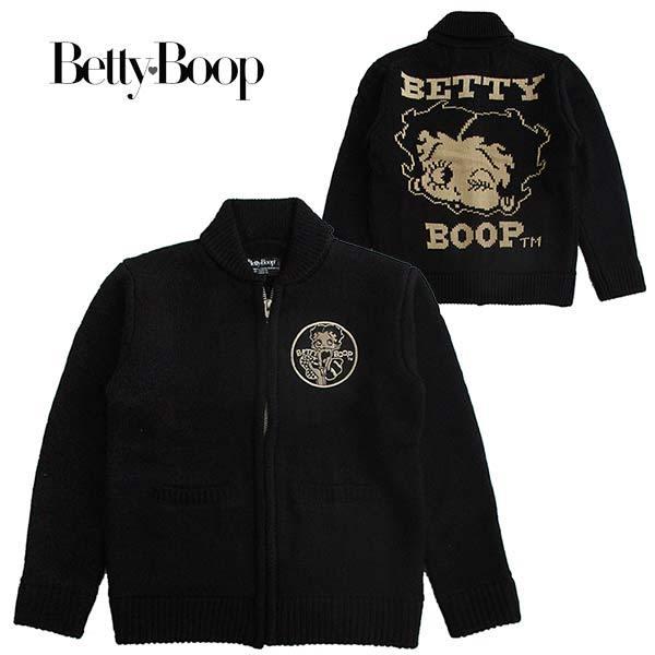 ベティーブープ Betty Boop カウチンニット ジャケット メンズ 