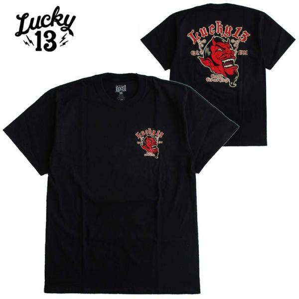LUCKY13 ロカシャツ、ワークシャツ、ロカビリー、ホットロッド Lucky 13 Hot Rod Wolf Cars Mechanic Tattoo Wrench Rockabilly