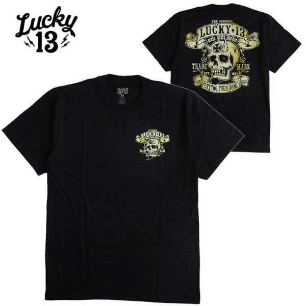 LUCKY13 ラッキーサーティーン 長袖チェックシャツ M スカル 13 LUCKY13 ラッキーサーティーン 長袖チェックシャツ M スカル 13