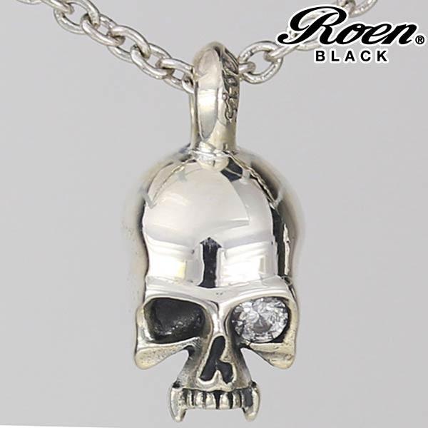 Roen BLACK ロエンブラック スカルチャームネックレス シルバー Roen BLACK ロエンブラック スカルチャームネックレス シルバー