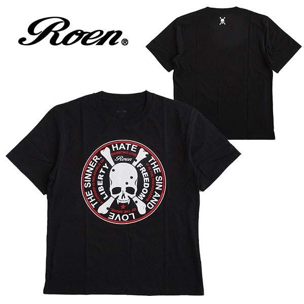 Roen ロエン メンズ 半袖Tシャツ レディース ロゴ ファッション カットソー プリント スカル 丸首 ストリート カジュアル ギフト プレゼント Roen ロエン メンズ 半袖Tシャツ レディース ロゴ ファッション カットソー プリント スカル 丸首 ストリート カジュアル ギフト プレゼント