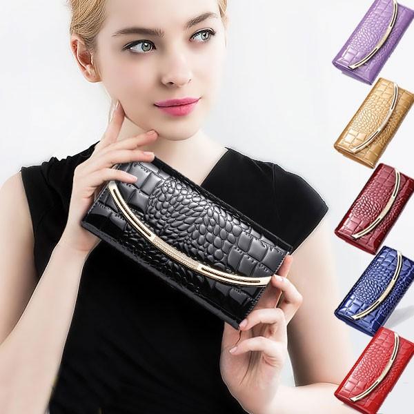 【全6色 】本革財布 牛革 な長財布 レディース財布 婦人財布 ロングウォレット