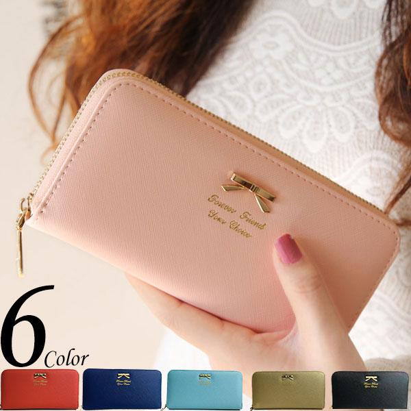 リニューアルして再登場 大人気 全6色 可愛いリボンレディース長財布 婦人財布 ロングウォレット 可愛い かわいい 中学生 高校生 女の子 Kq 270 L L Shopping 通販 Yahoo ショッピング