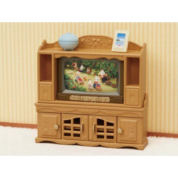 テレビ、テレビ台セット エポック社 シルバニアファミリー テレビ・テレビ台セット カ-522