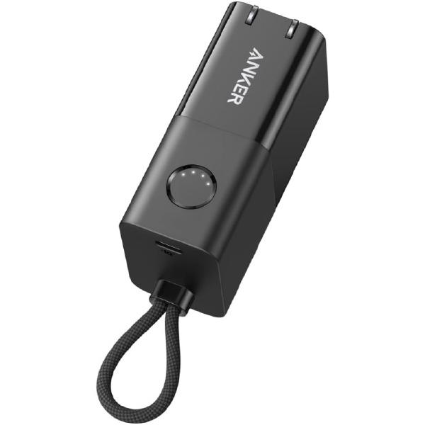 Anker 511 Power Bank (PowerCore Fusion 30W) (モバイルバッテリー 5000mAh 30W出力 コンセント一体型)【USB Power Delivery/PowerIQ搭載/PSE技術基準適合】
