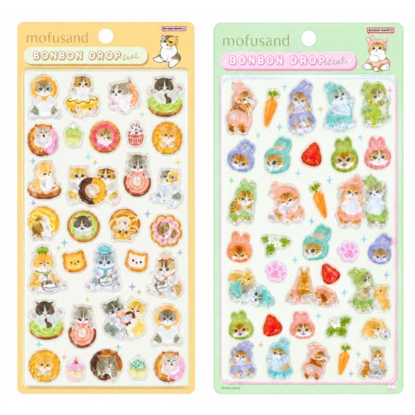 予約 2026年11月 正規品 ボンボンドロップシール mofusand モフサンド うさにゃん ドーナツにゃん クーリア