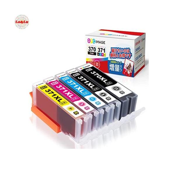 他サイト： GPC Image BCI-371XL BCI-370XL 互換インクカートリッジ 5色セット 大容量タイプの商品画像